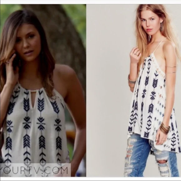 Free People Black and White Tank Top - Picture 2 of 8
